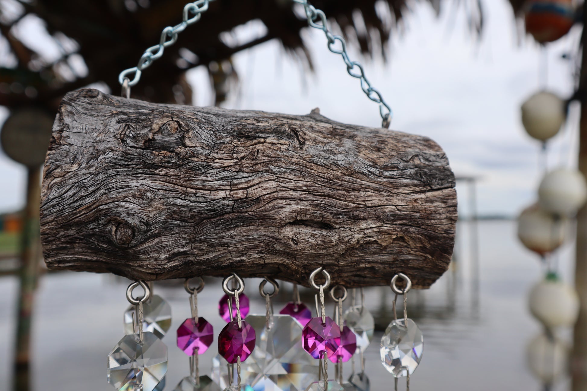 dazzling driftwood handmade wind chime sun catchers