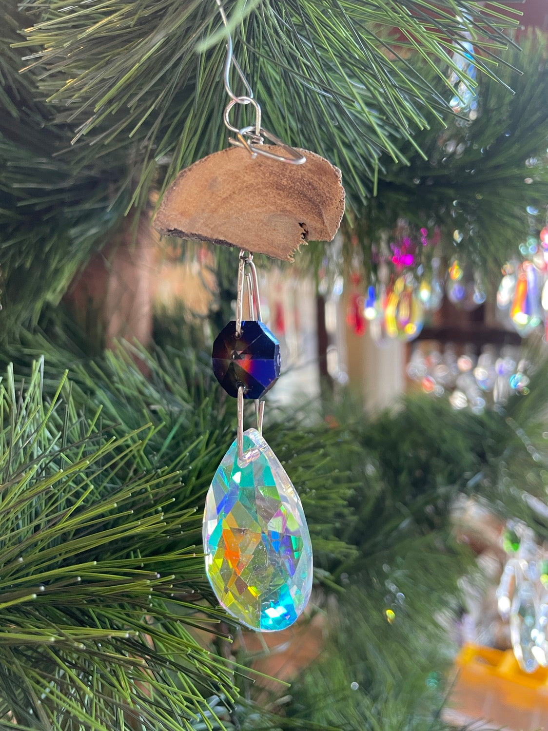 Christmas ornaments handmade at Dazzling Driftwood