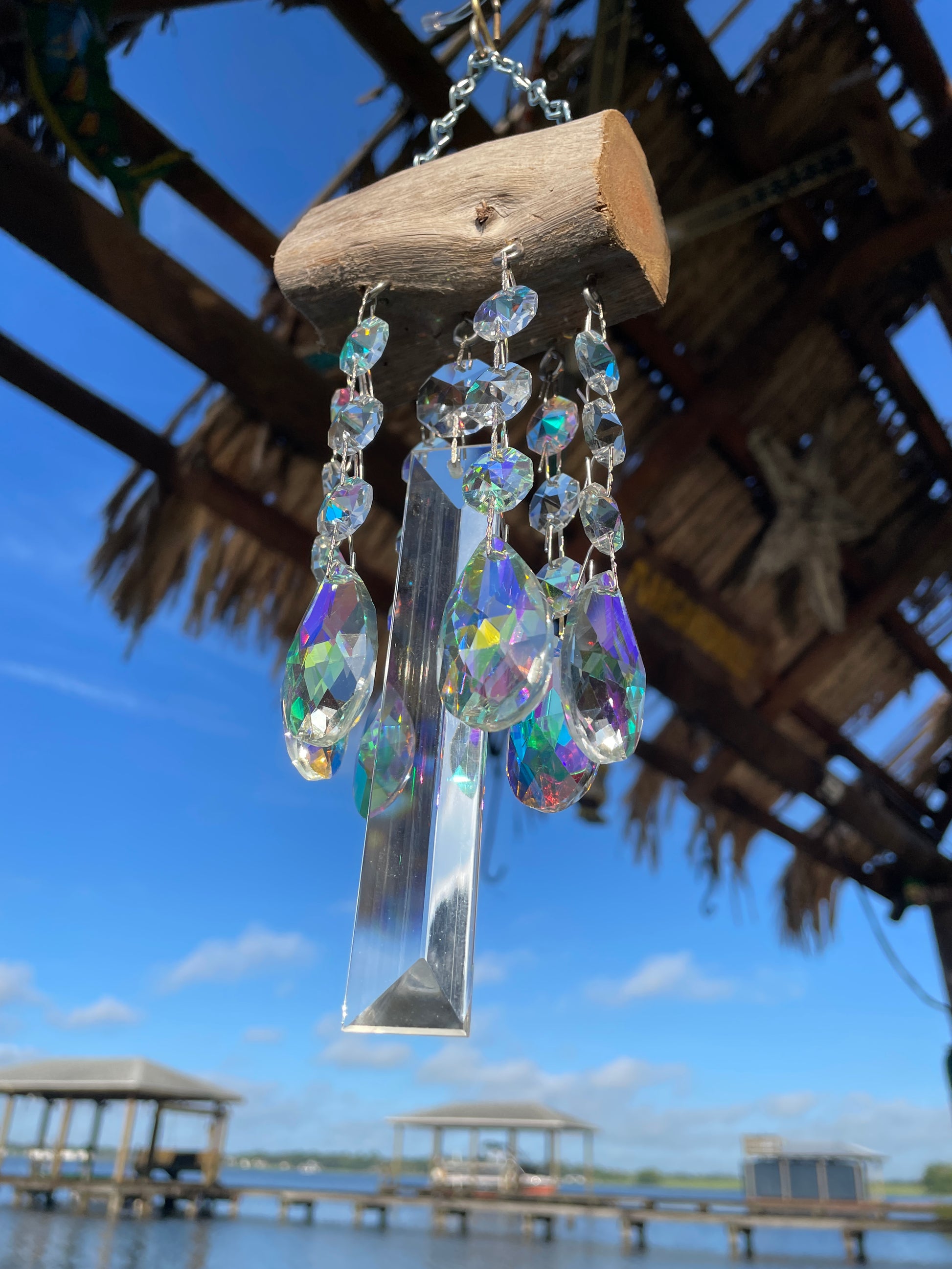 handmade chandelier crystal windchime sun catcher Auburndale Florida