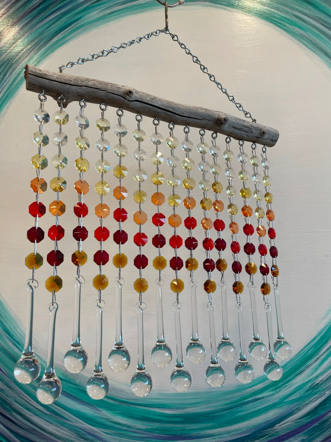 handmade autumn sun catcher dazzling driftwood Auburndale Florida