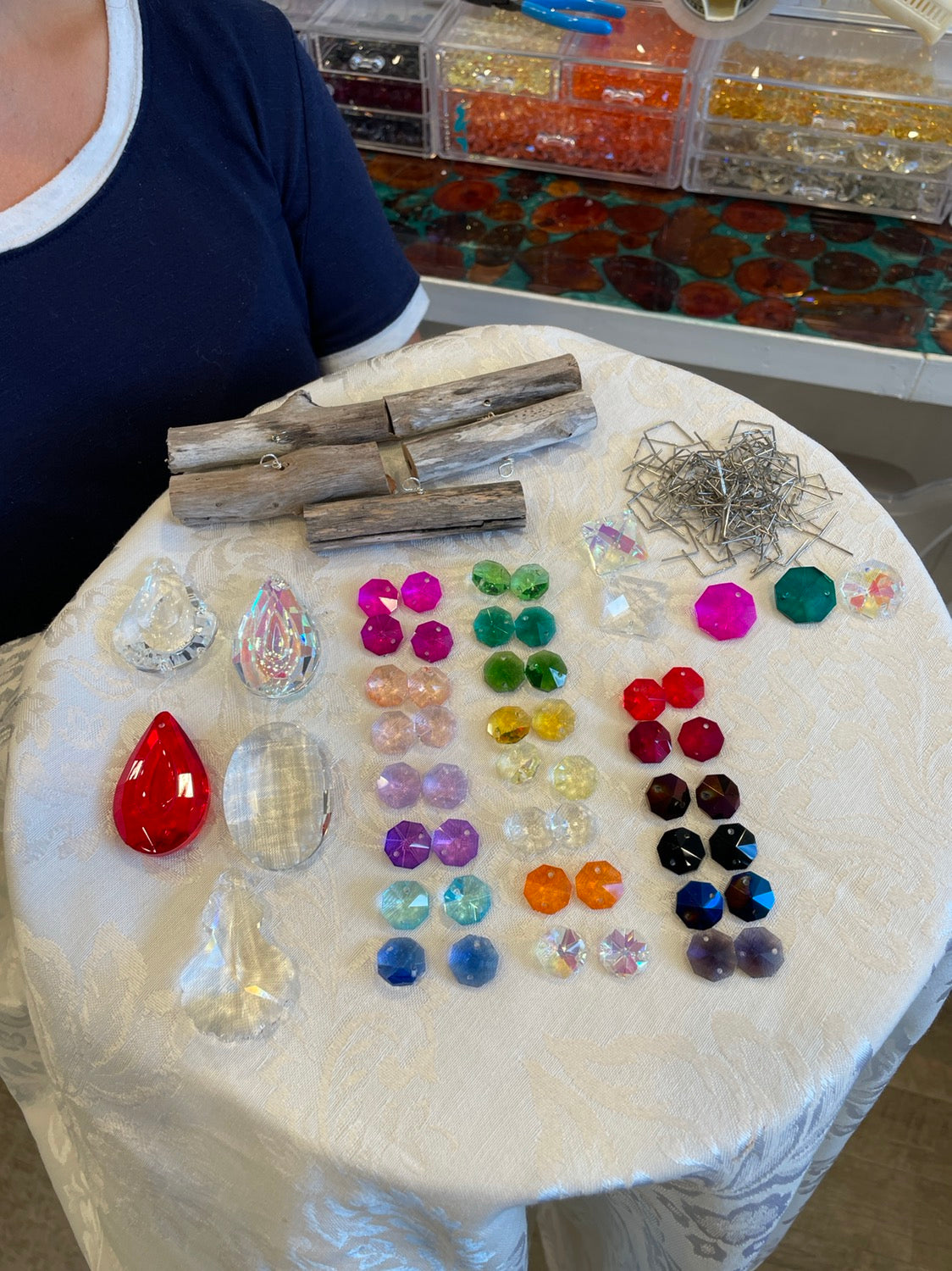 driftwood chandelier crystals build your own