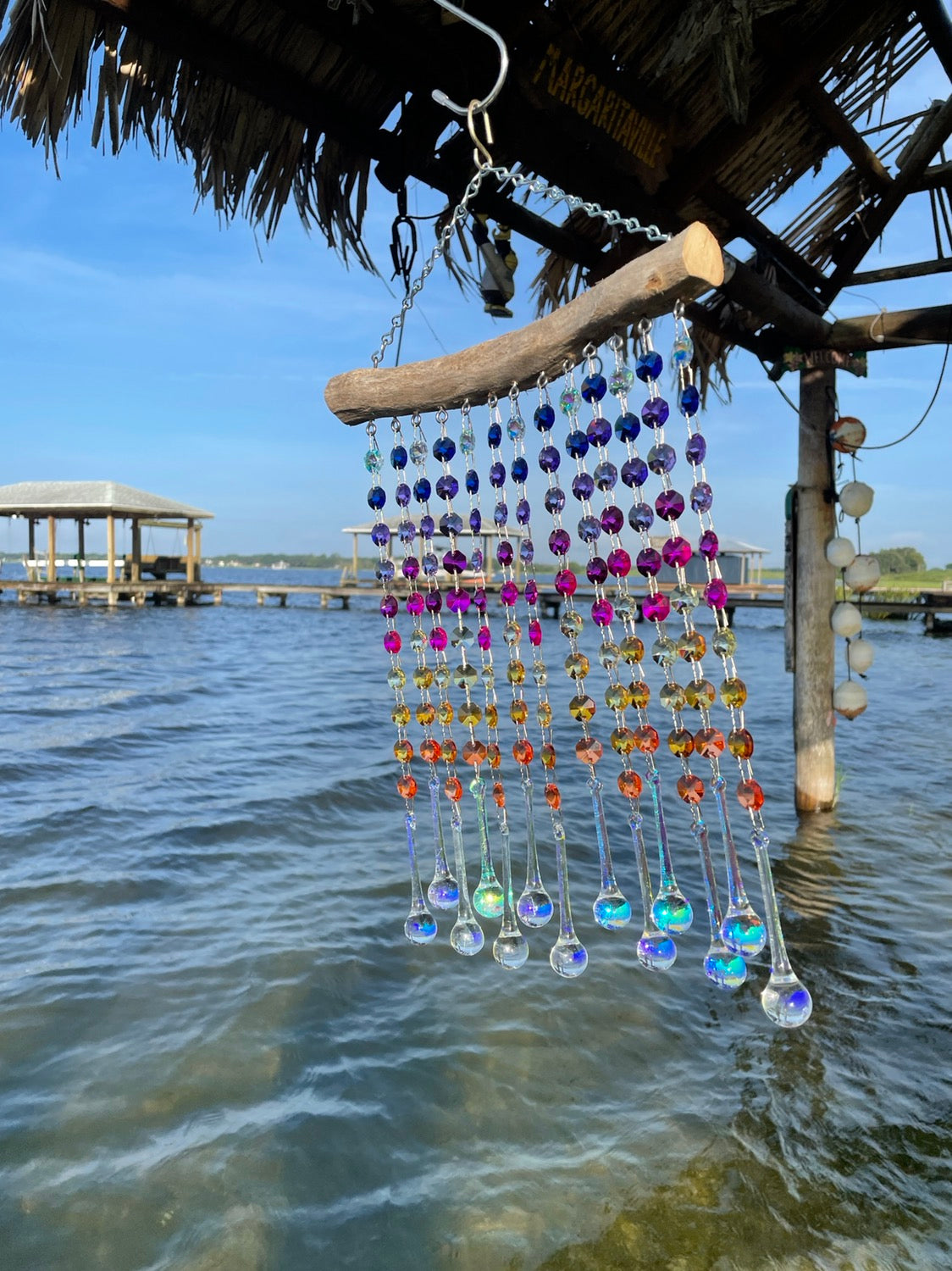 handmade chandelier crystal sunset suncatcher Dazzling Driftwood