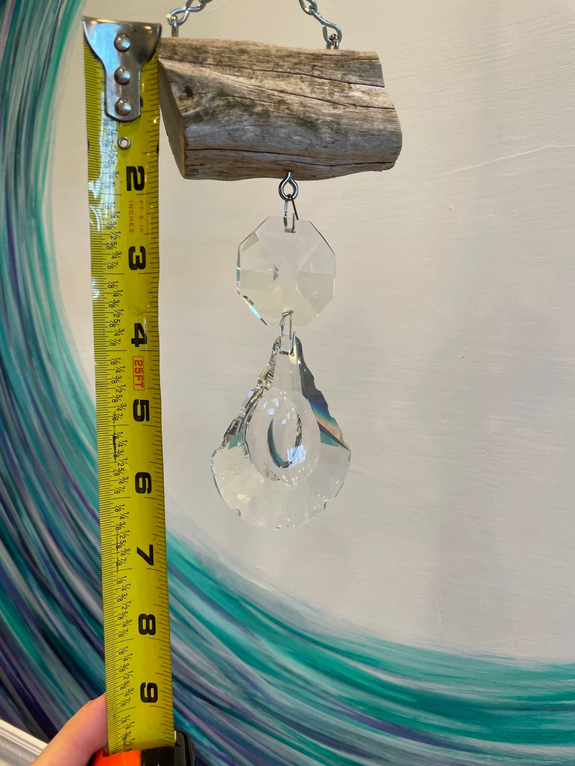 Dazzling Driftwood handmade sun catcher