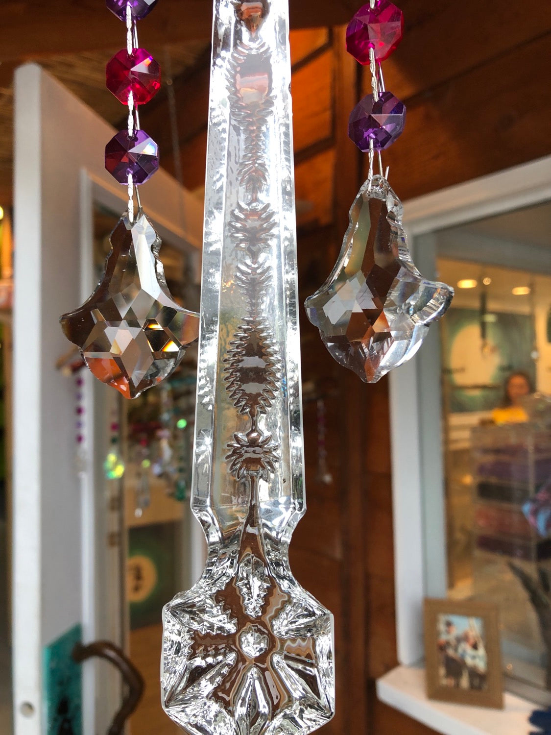 chandelier crystal windchime by Dazzling Driftwood