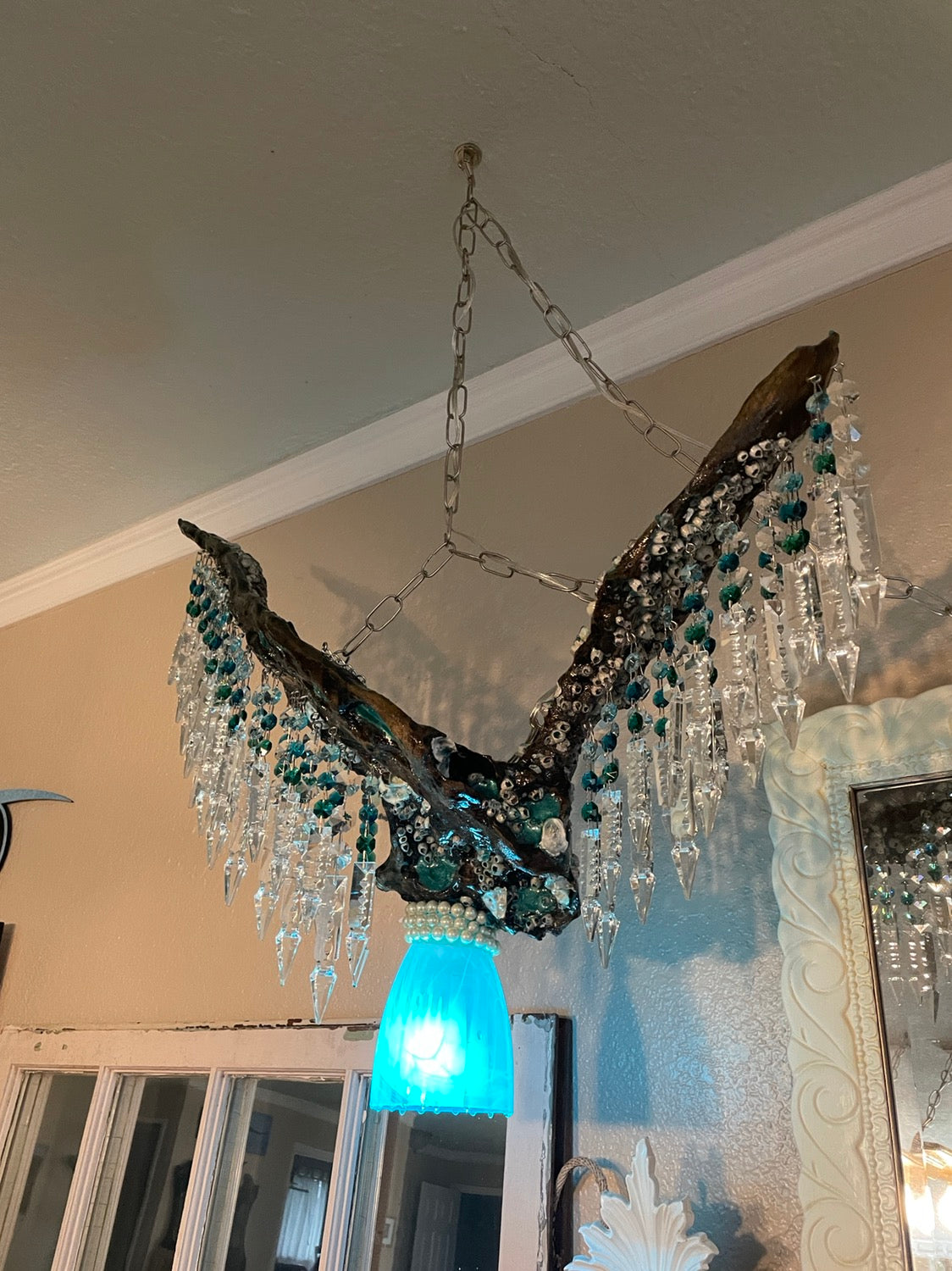 dazzling driftwood chandelier light fixture
