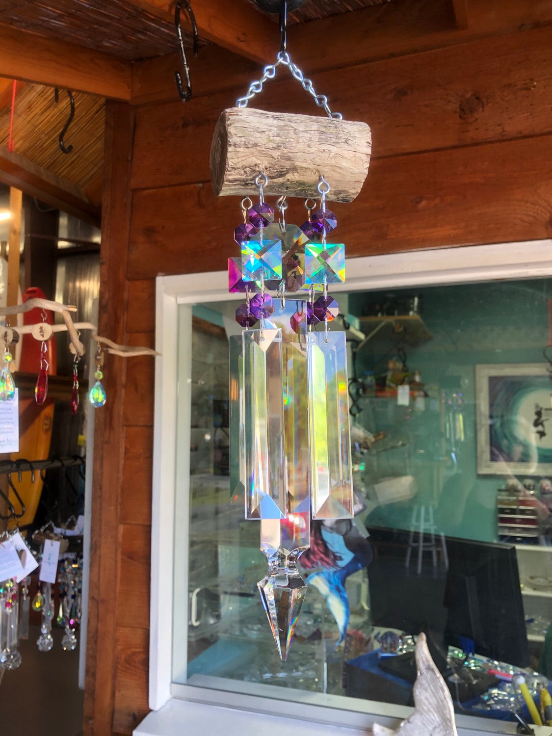 unique handmade wind chime sun catcher Dazzling Driftwood