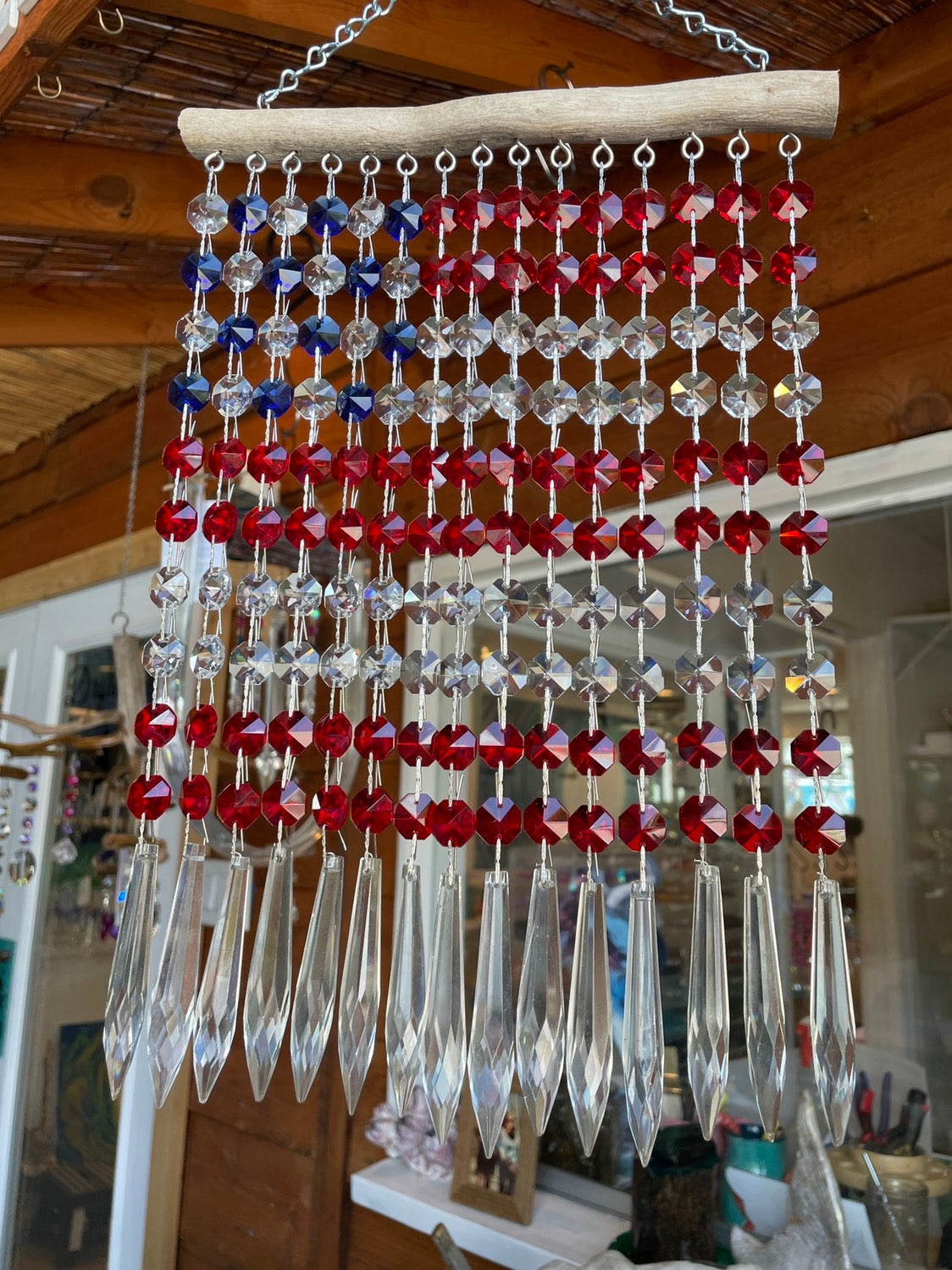 American flag sun catcher Dazzling Driftwood Auburndale Florida