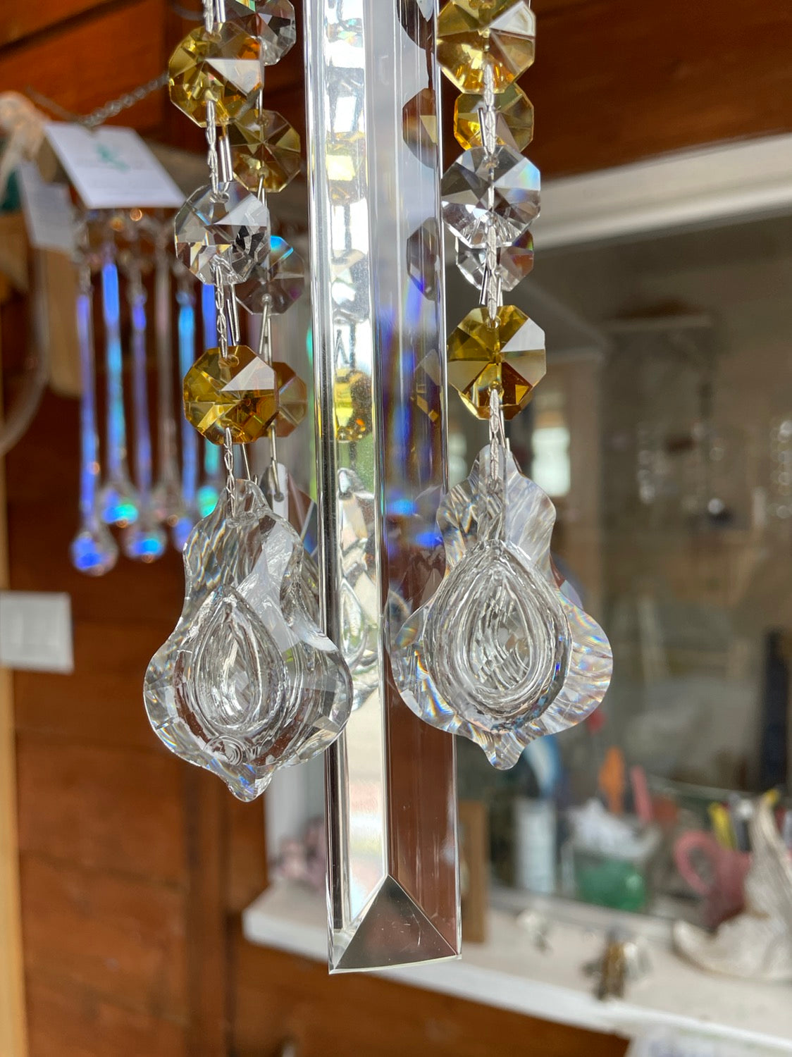handmade wind chime sun catchers by Dazzling Driftwood