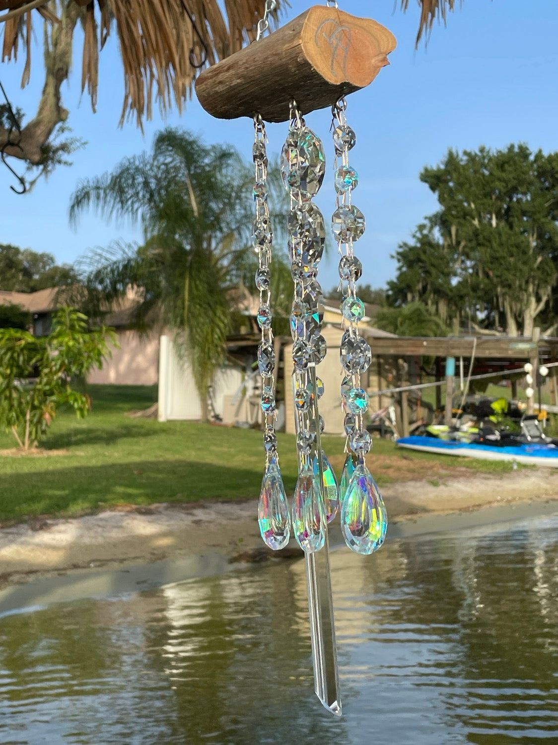 handmade wind chime sun catcher Dazzling Driftwood Auburndale Florida