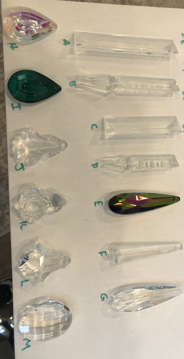 chandelier crystals