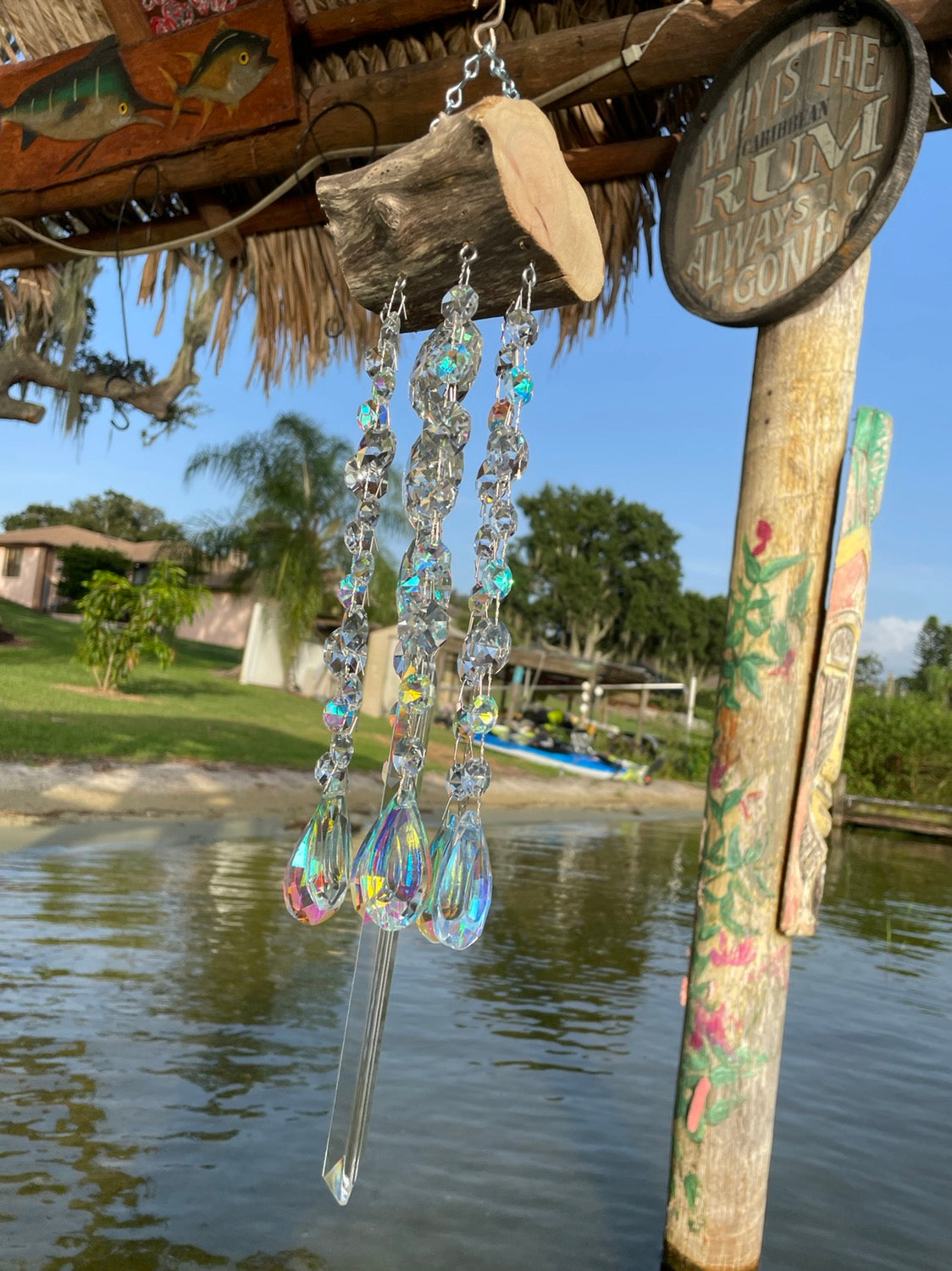 handmade windchime sun catcher Dazzling Driftwood Auburndale Florida
