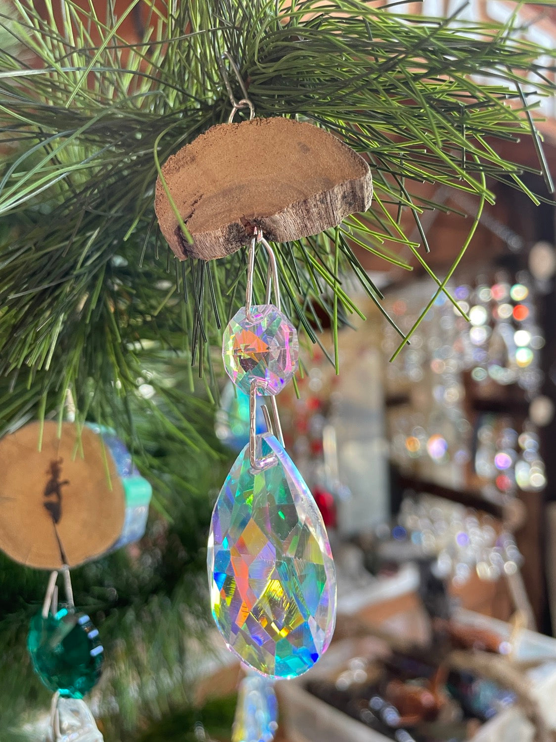 Dazzling Driftwood Christmas ornaments