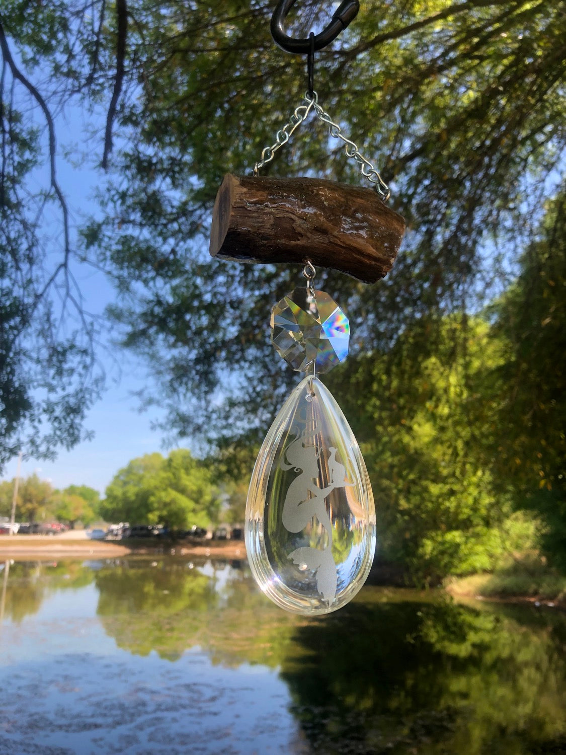 mermaid driftwood sun catcher chandelier crystal Auburndale Florida
