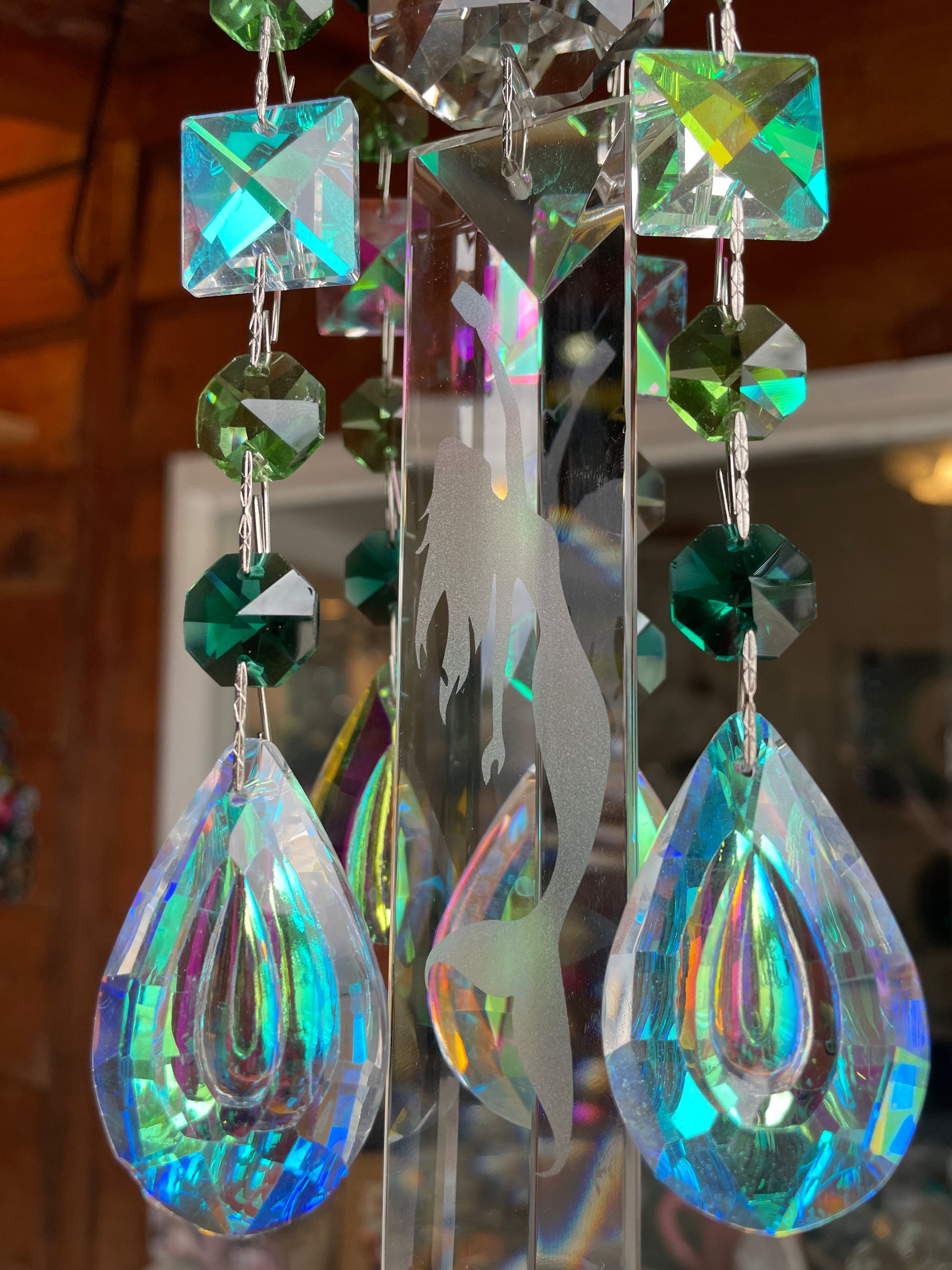 chandelier crystal etching windchime sun catcher Dazzling Driftwood
