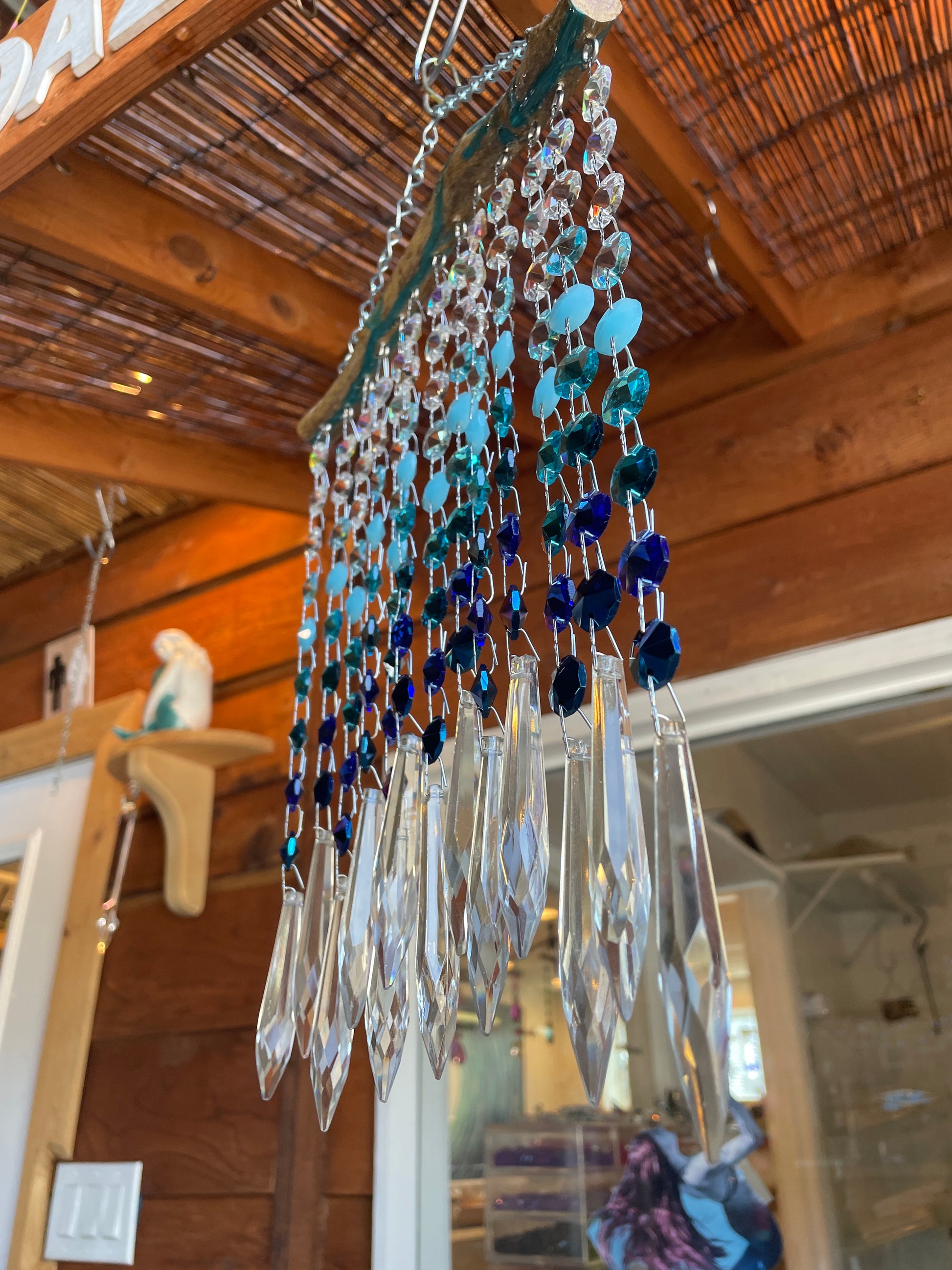 dazzling driftwood chandelier crystal sun-catcher 
