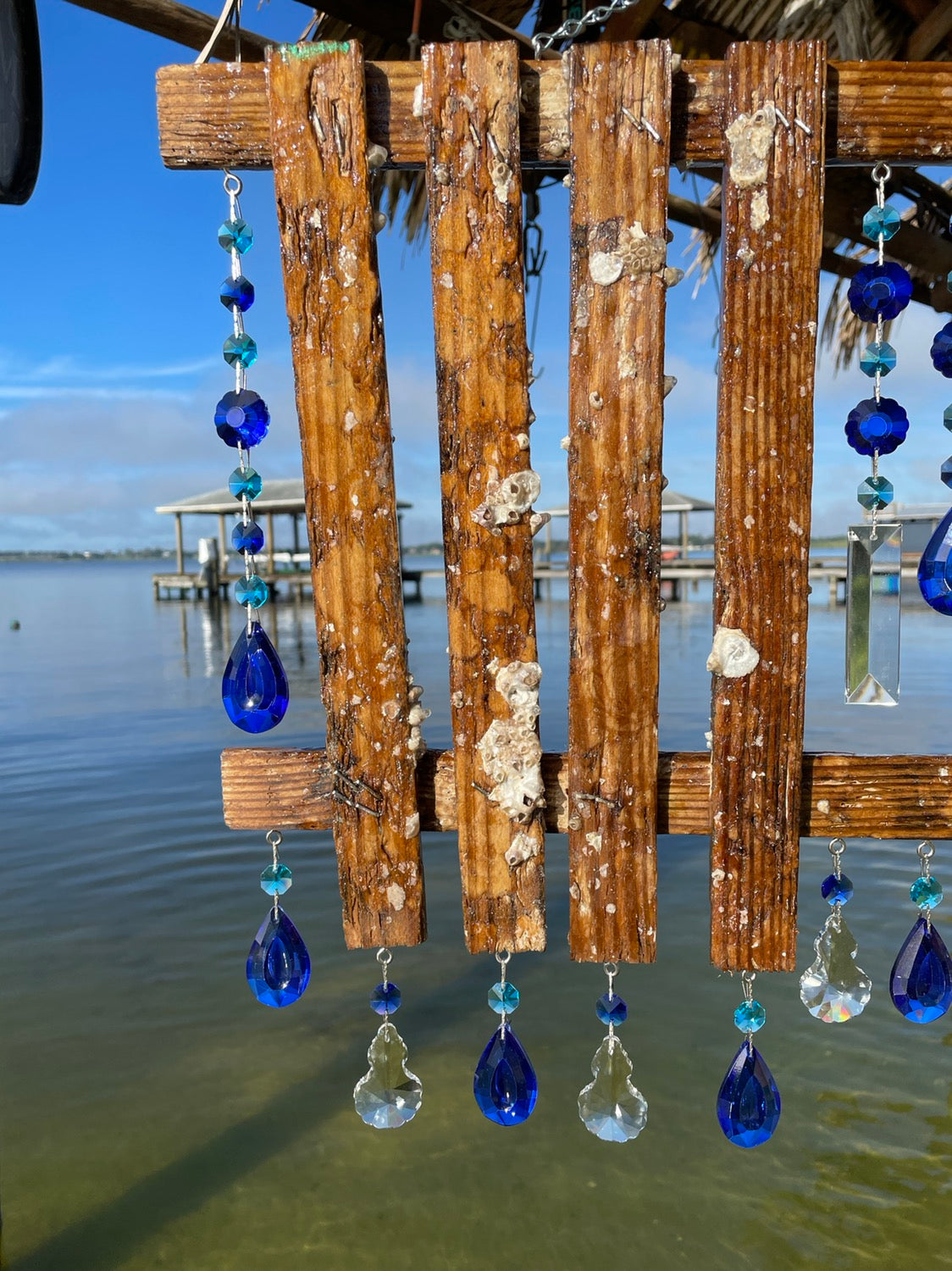 dazzling driftwood wind chime sun catcher handmade art unique gifts