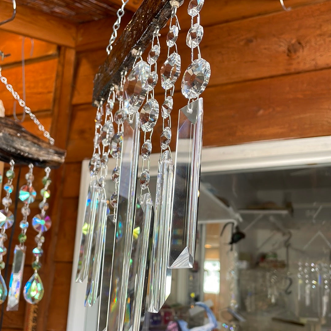 wind-chime sun-catcher lobster trap driftwood handmade art