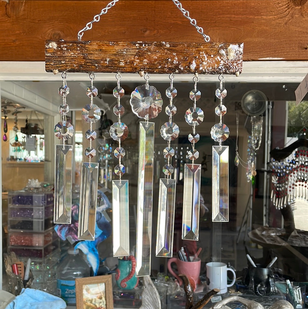 epoxy resin lobster trap wind chime art unique gifts chandelier crystal