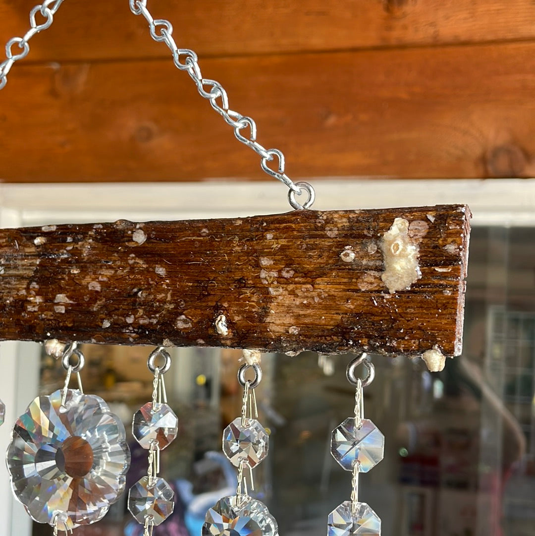 epoxy resin lobster trap driftwood art