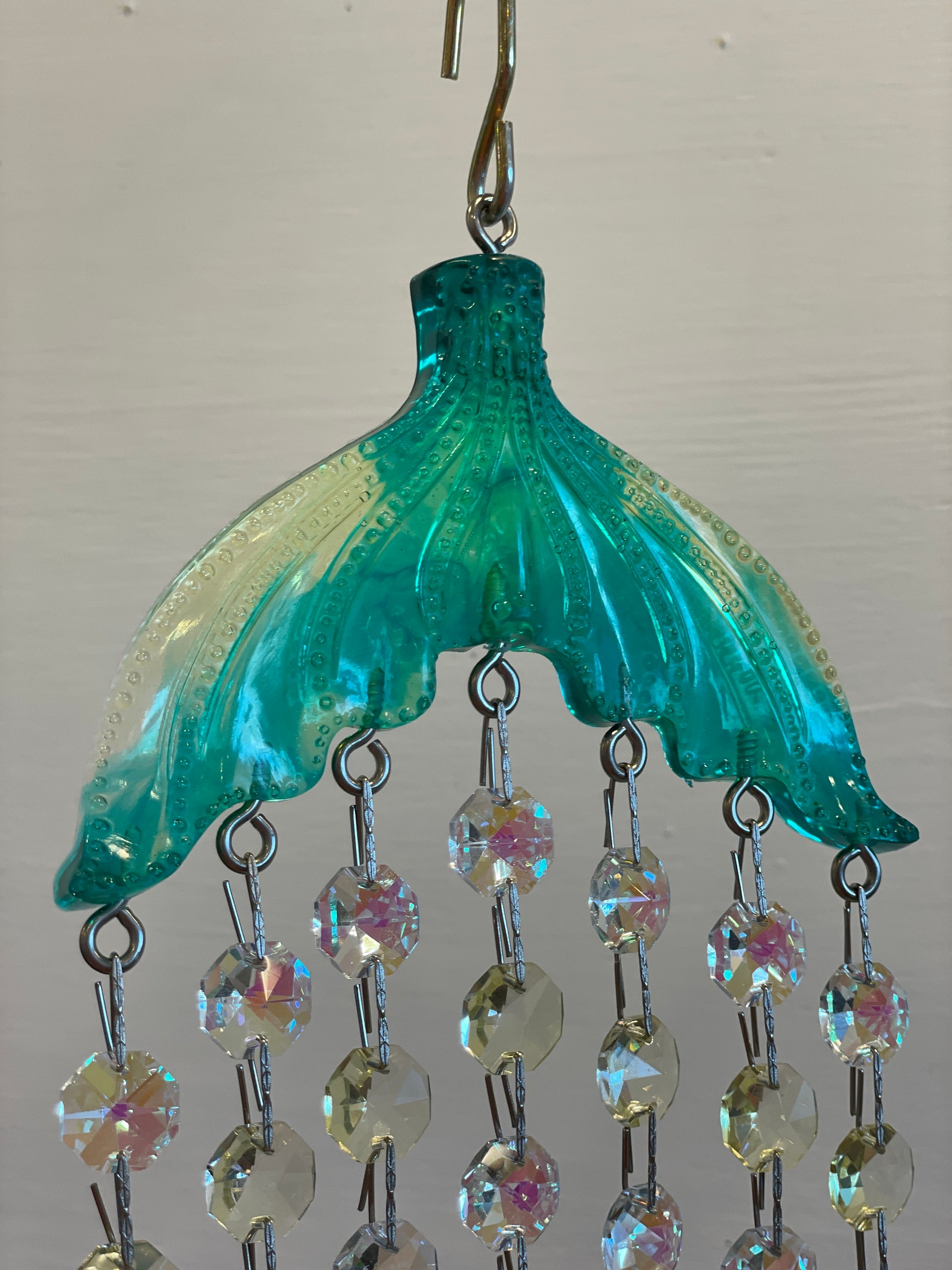 Epoxy resin art mermaid trail